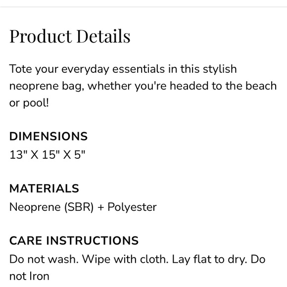 Summersalt Neoprene Beach Tote - Picture 2 of 4